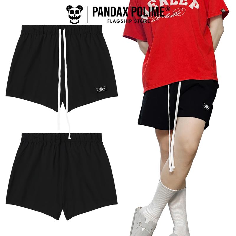  Quần short ống rộng form trên gối đùi ngắn loe unisex vải nỉ chân cua basic local brand px pandaxvn polime 