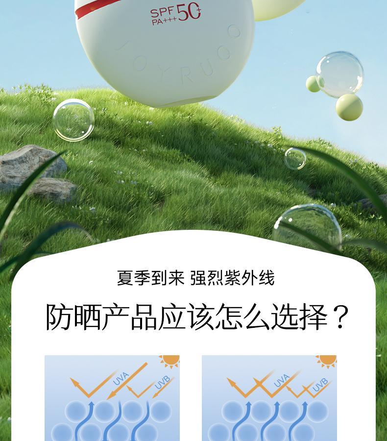 Product Introduction of [JOYRUQO authentic] Feather-like watery sunscreen lotion SPF50+ facial UV protection high-power sunscreen moisturizing cream 80g + free gift sunscreen 16g Skincare Moisturizer 1