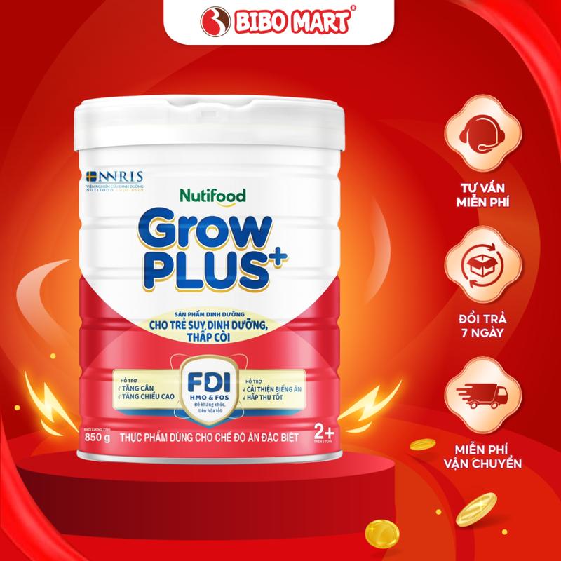 Sữa GrowPLUS+ đỏ 900g 1,5kg Hỗ Trợ Bé Phát Triển - Bibo Mart