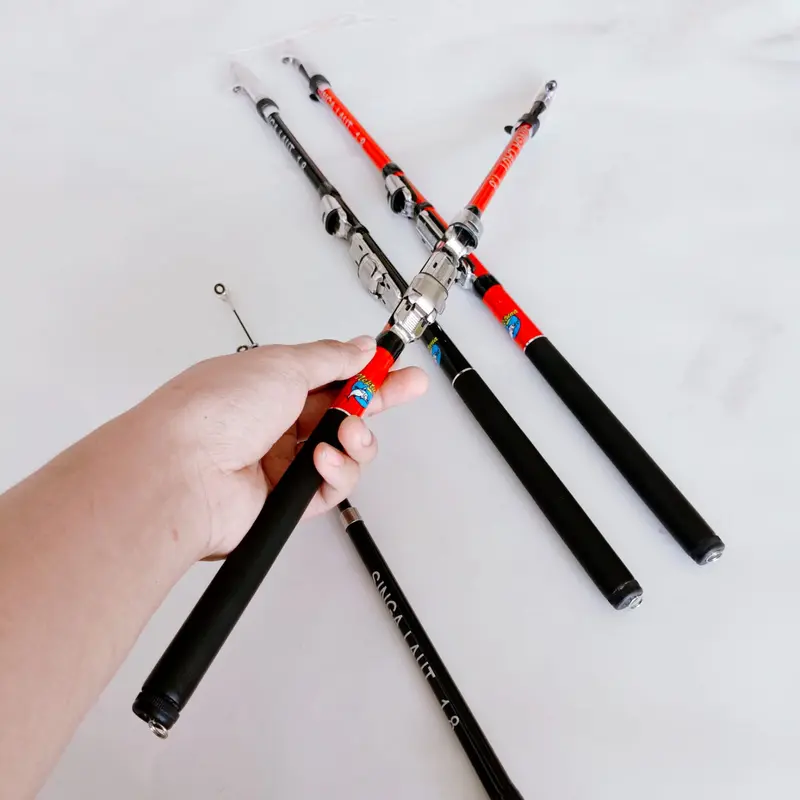Neptuna Singa Laut 150cm Joran Tegek Kolong Antena Ruas Panjang Bahan Carbon Tangkai Pancing Tegeg Kolongan Dari Karbon Sedikit Kaku Ringan Super Kuat Murah Berkualitas Glory Fishing 1
