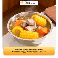 Gambar [EXCLUSIVE KING KEVIN] TEXANIA PAKET Mangkuk dan Piring Stainless Anti Karat Foodgrade Multifungsi Diameter Mangkuk 18cm 6pcs dan Piring Diameter 22cm 6pcs Kitchenware dari Texania house ware store Kota Tangerang 4 Tokopedia
