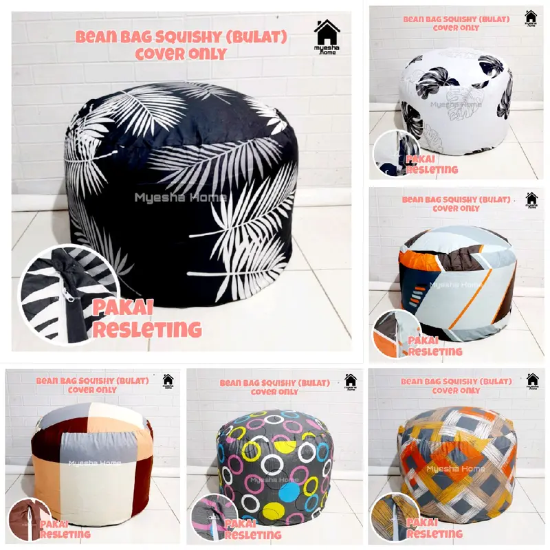 MYESHA HOME - Cover Sofa Bean Bag Squishy / Sarung Sofa Bean Bag Bulat (TANPA ISI) 5