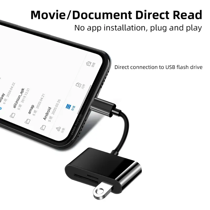 SPOIL Card Reader 3 in 1 OTG Type-C Micro SD/TF Flash Drive Card Reader Data Reader Cable Card Reader AdaptoActual Card Reader 3 in 1 OTG Type-C Micro SD/TF Flash Drive Card Reader Data Reader Cable Card Reader Adapto Computer Device 2