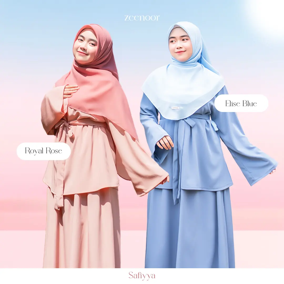 Zeenoor Safiyya Set - One Set Tunik Malay by Cacil - Reguler Fit