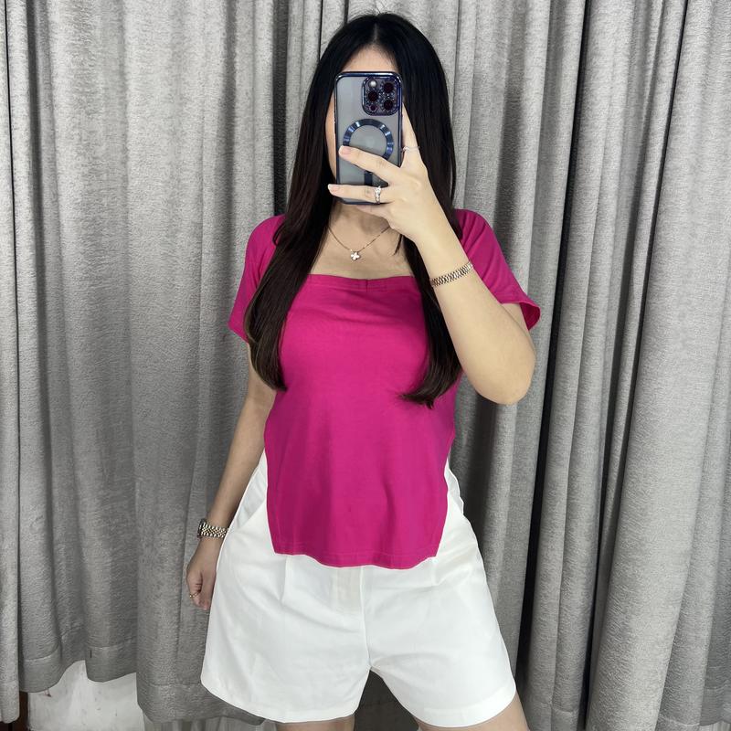 Aceline Squarneck Top 1898 | Top Squarneck Wanita Kaos Wanita Fashion 2