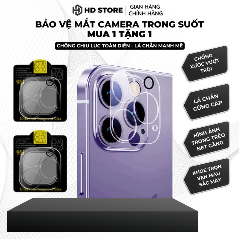   1    Mua 1 Tặng 1   Cường lực bảo vệ cam NGUYÊN CỤM TRONG SUỐT bảo vệ chống trầy xước tốt dành cho camera điện thoại   tặng kèm mèo thần tài   