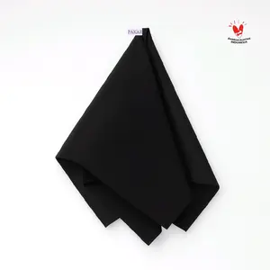 Bandana Slayer Persegi Hitam Polos | Clean Fashion Scarf | Aksesori Unisex