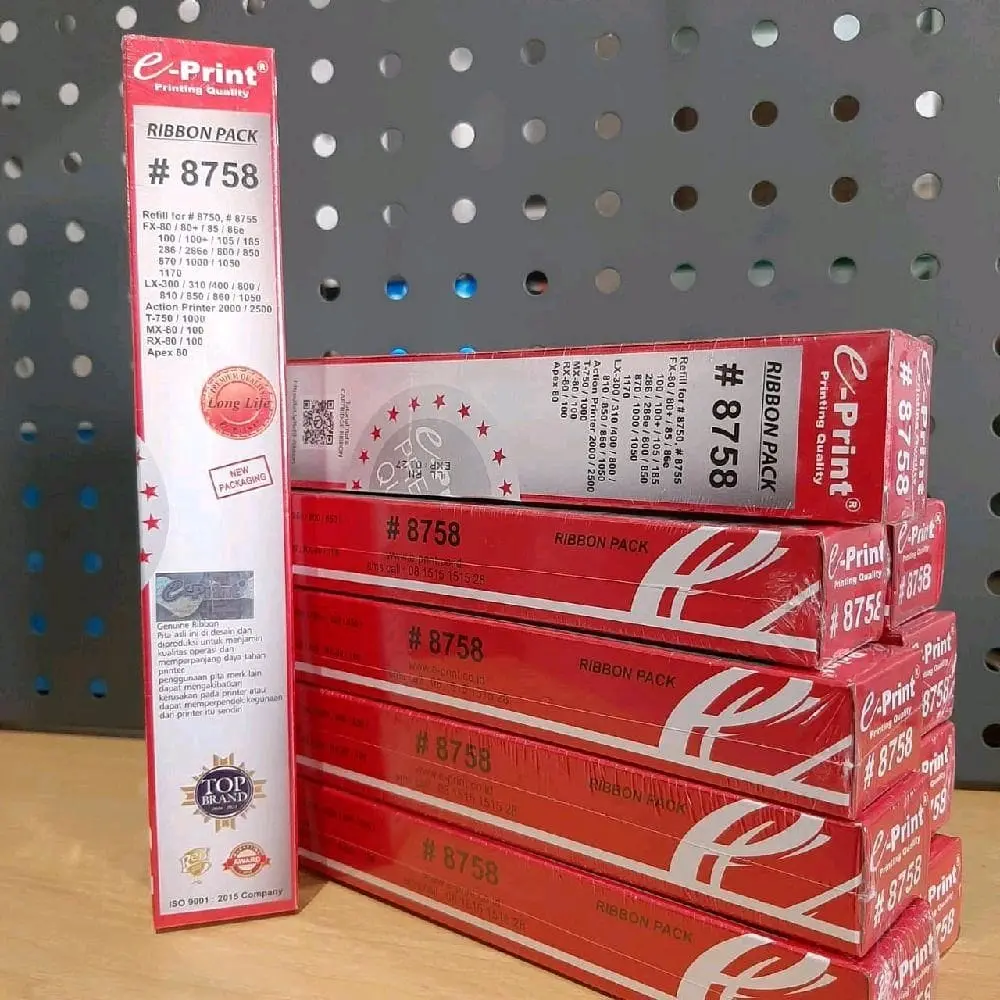 Ribbon Pack E-print 8758 (Pita Isi ulang Epson Lx300, Lx310, Lq310, dan fx1170.)