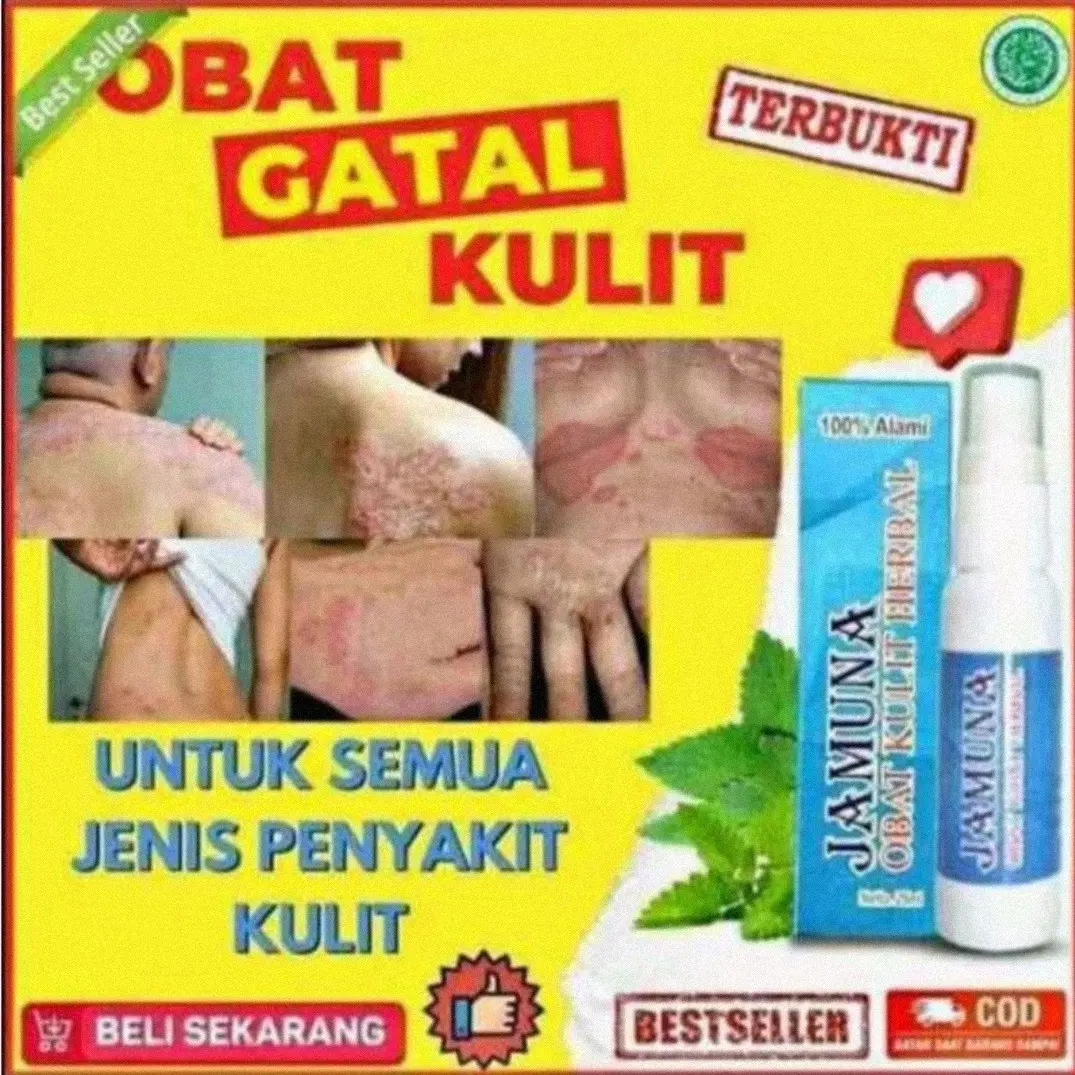 Jamuna spray original obat gatal gatal kulit ampuh hilang dalam