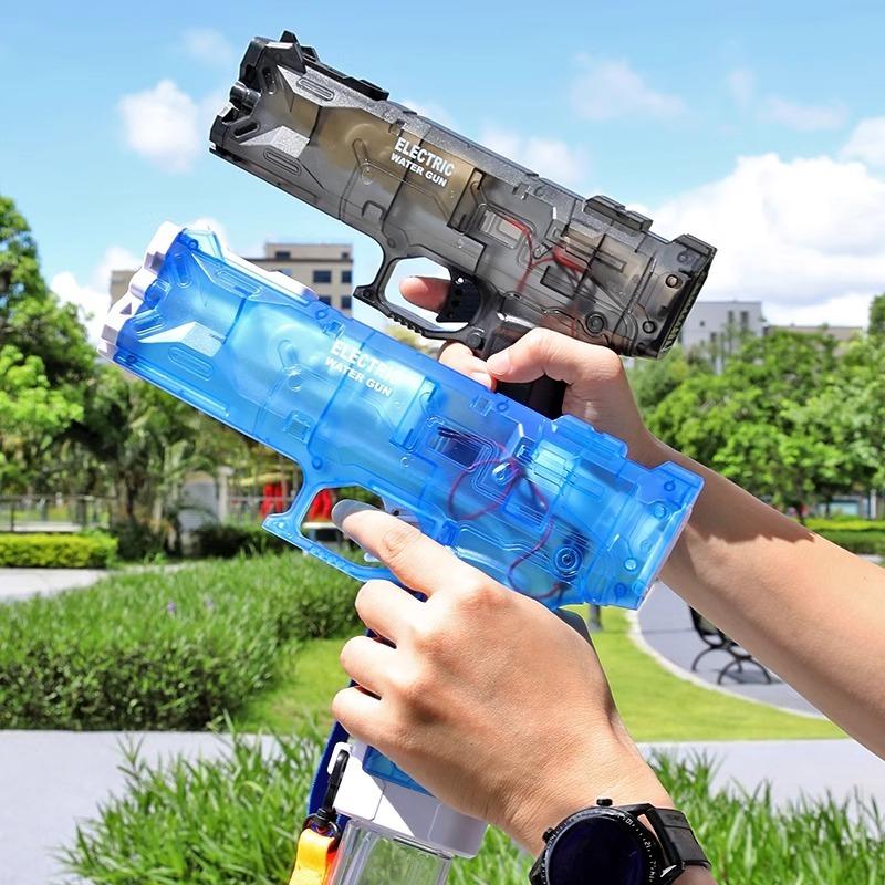 （COD) COOLFOX TOYS  Mainan anak laki-laki penyiram listrik anak-anak mainan air jarak jauh berkapasitas besar yang kuat 5