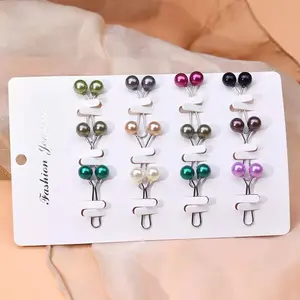 Tuspin Hijab Isi 12 Pcs Mutiara Aksesoris Hijab Fashion Muslim Pengait Jilbab Klip Dagu BN12JPTHJ 01