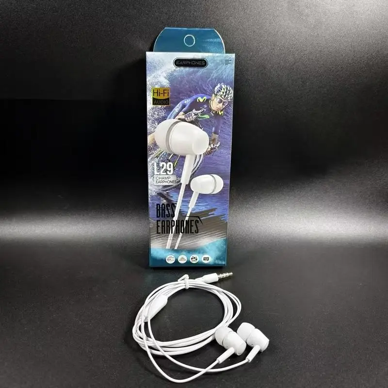 Headset Kabel L29 Super Bass – Earphone In-Ear Nyaman Stylish Default