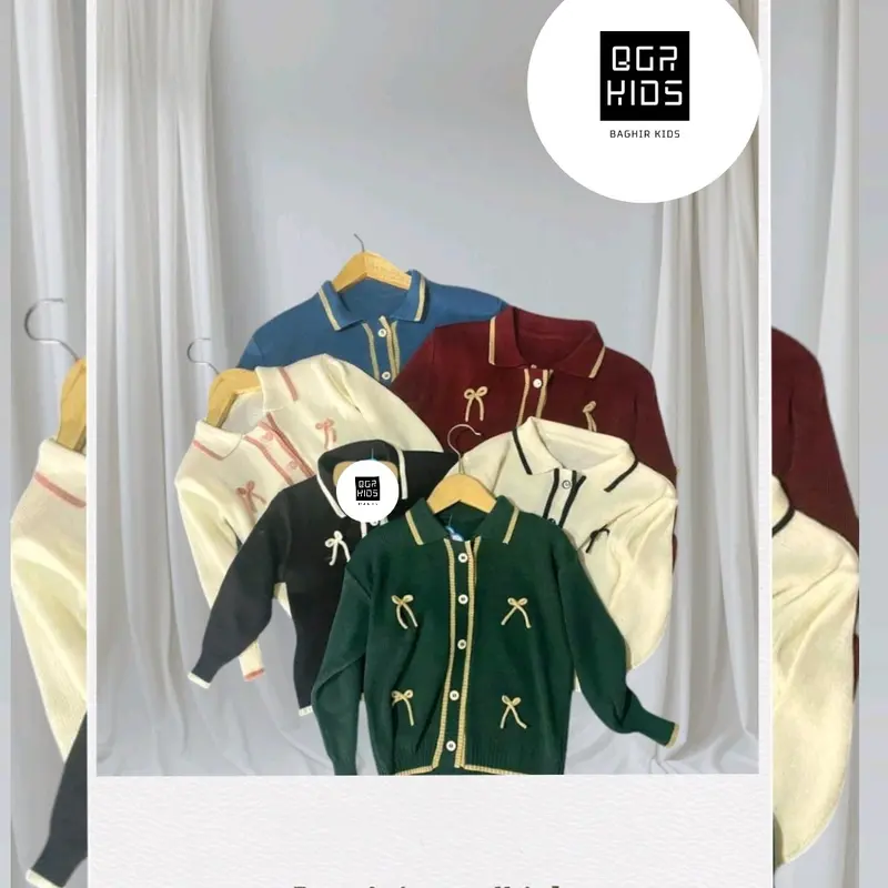 Keiko Cardigan Knit- Couple Ibu Anak Perempuan 1-10 Tahun Outer Kardigan Wanita Korean Stayle 2