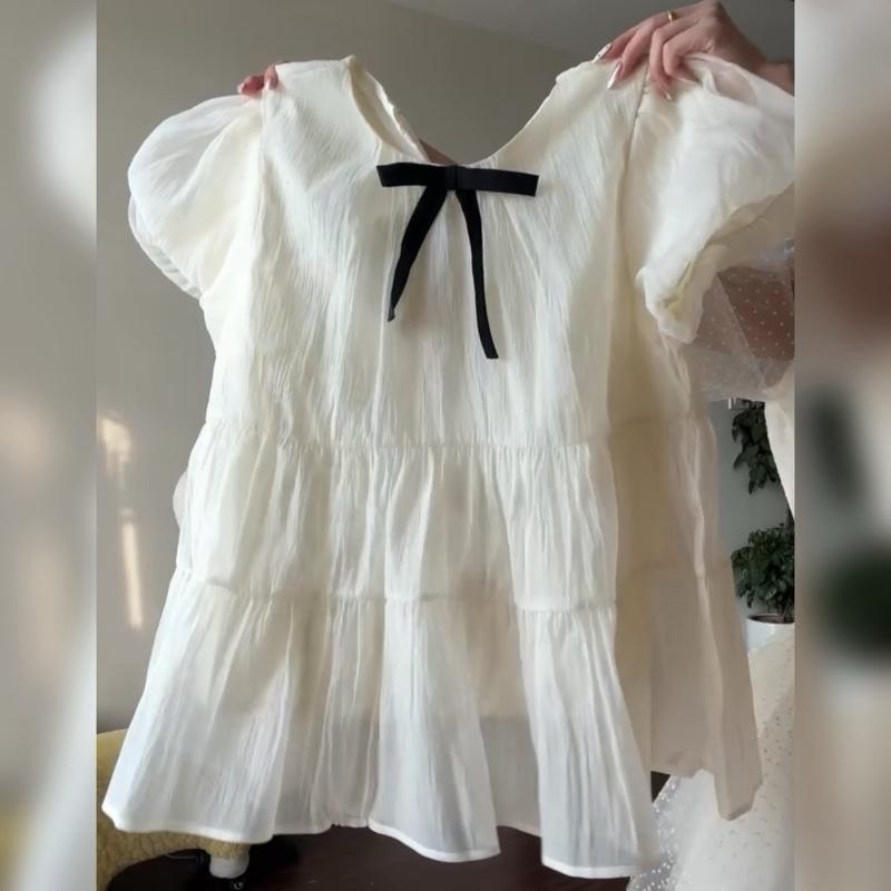 (ÁO KÈM NƠ) Áo nữ kiểu babydoll xoè tay bồng tiểu thư công chúa dilyshop - A125 | BigBuy360 - bigbuy360.vn (ÁO KÈM NƠ) Áo nữ kiểu babydoll xoè tay bồng tiểu thư công chúa dilyshop - A125 | BigBuy360 - bigbuy360.vn