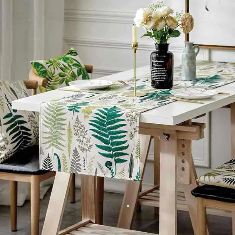 Tropical Table Runner Modern