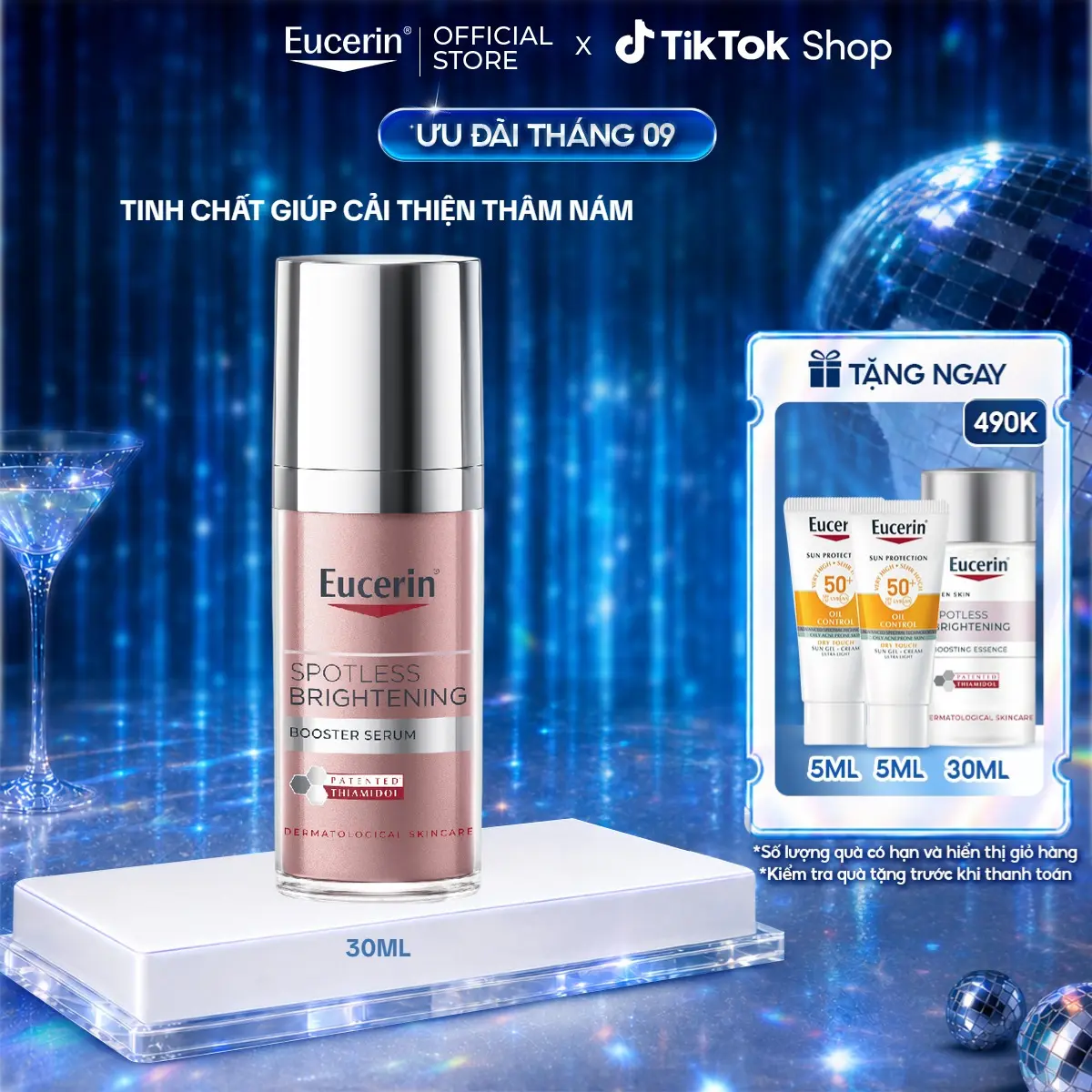 Tinh Chất Eucerin Giảm Thâm Nám Và Dưỡng Sáng Da Spotless Brightening Booster Serum 30ml