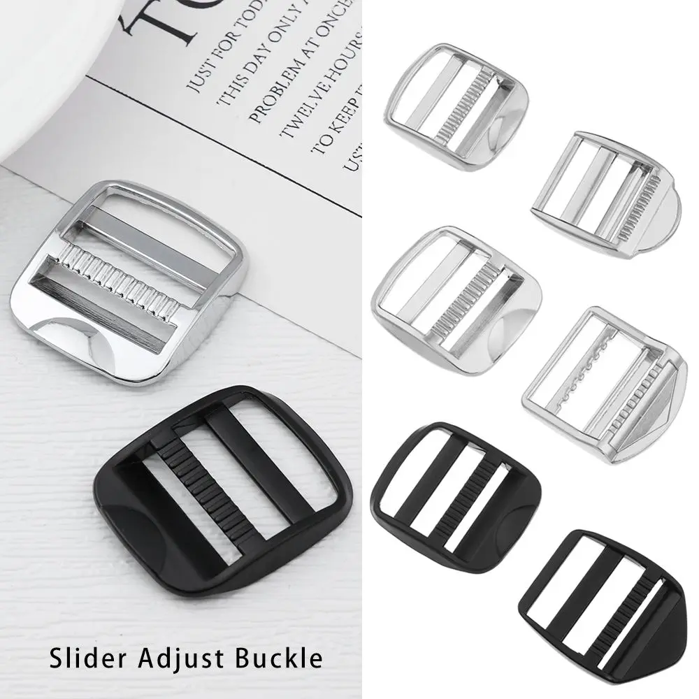 DIY Shoulder Bag Strap Part Rectangle Slider Loop Backpack Accessories Backpack Straps Buckle Slider Adjust Buckle