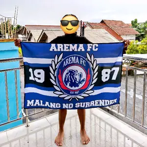 BENDERA AREMA FC READY STOK LANGSUMG KIRIM (UKURAN 90x60)