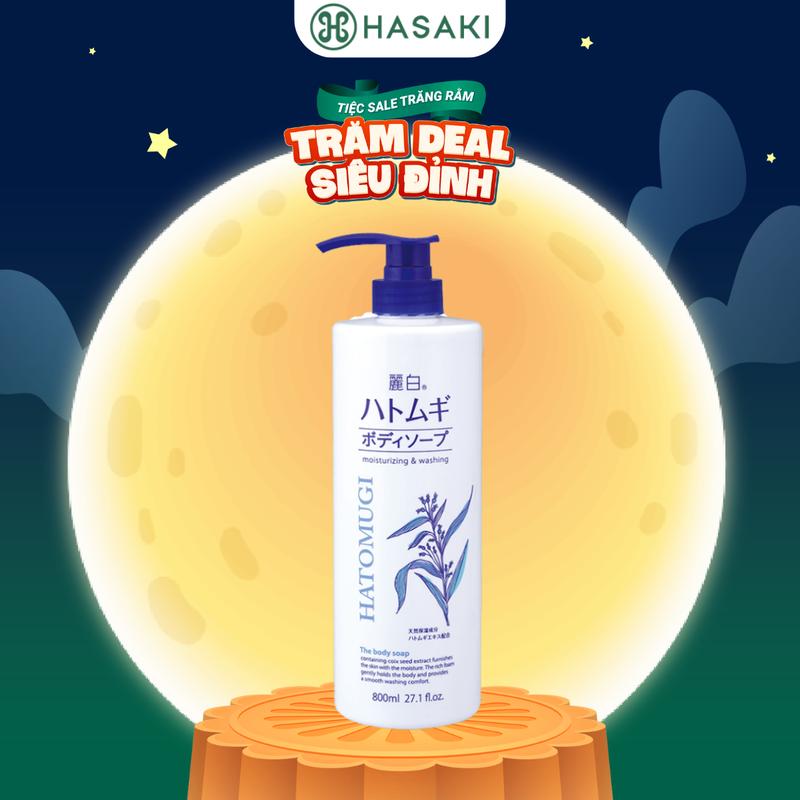 Sữa Tắm Hatomugi Chiết Xuất Ý Dĩ Dưỡng Body 800ml | HASAKI BEAUTY