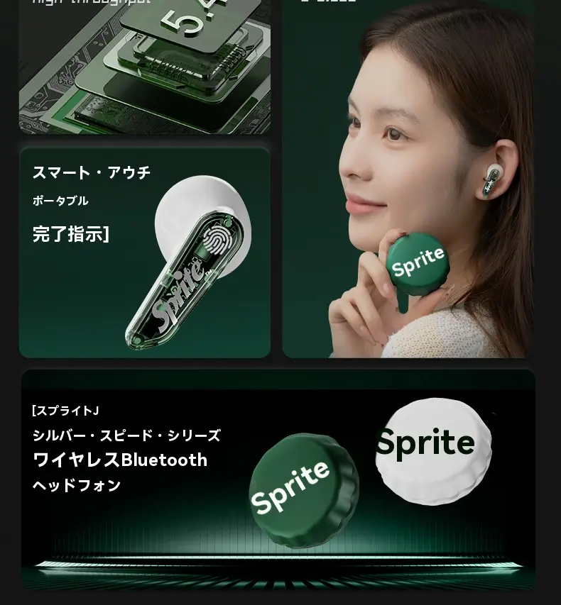 コカ・コーラ スプライト T13 ボトルキャップ Bluetoothイヤホン