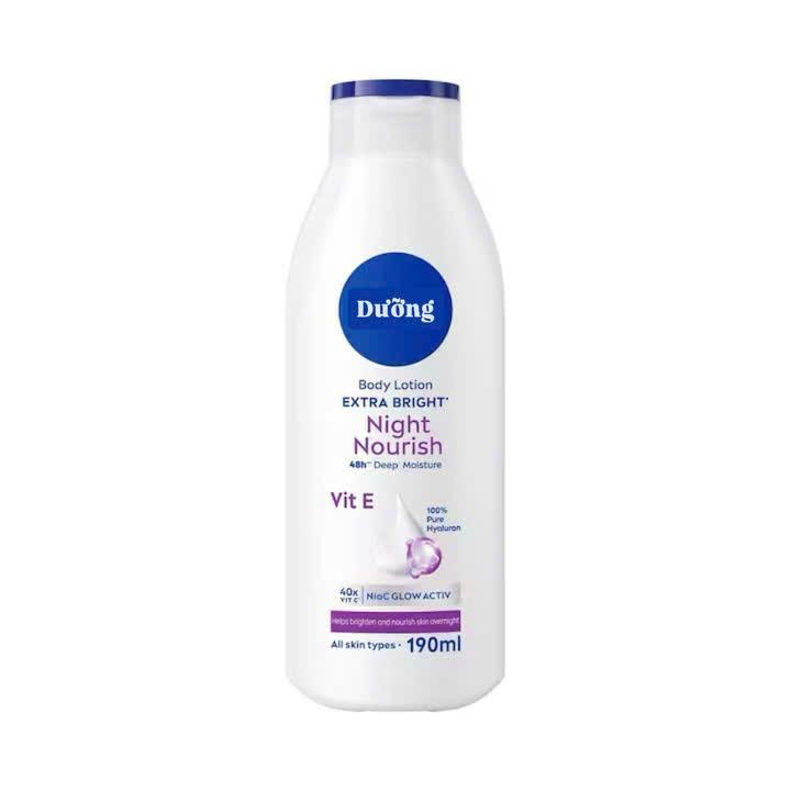 Sữa Dưỡng Thể Ngày Đêm Extra Bright Night Nourish Nva Chống Nắng Ẩm Mịn Da Khô Nhỏ 190ML