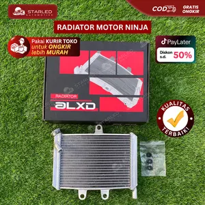 Radiator Ninja 150 R RR SS Curve Big Volume Aluminium Radiator Gambot Pendingin Mesin Radiator Motor Touring Racing Balap Bore Up