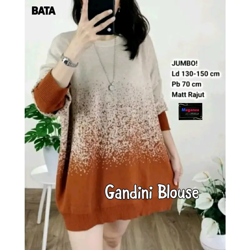 Wella blouse rajut import jumbo melar Knitwear 4