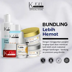Z. KJOEL Paket Bundling - Day Cream & Night Cream + Toner Wajah + Serum Vit C + Facial Wash + Collagen Glow Booster BPOM Lebih Hemat