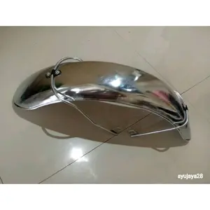 Spakbor Depan Custom W175, Slebor Custom Modifikasi W175 Panjang 55cm Chrome