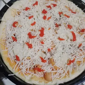 Loyang Tray Pizza Cetakan Kue Premium Anti Lengket Bentuk Bulat