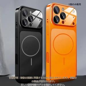 iPhone 17/16/15/14/13 Pro Maxおよび17 Air用 オリジナルガラス ナノマットケース、磁気式、MagSafe対応、ワイヤレス充電対応、アーモアタイプ