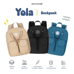 MONOCREAMY YOLA Premium Tas Ransel Wanita Tas Laptop Tas Sekolah Wanita Tas Ransel Praktis