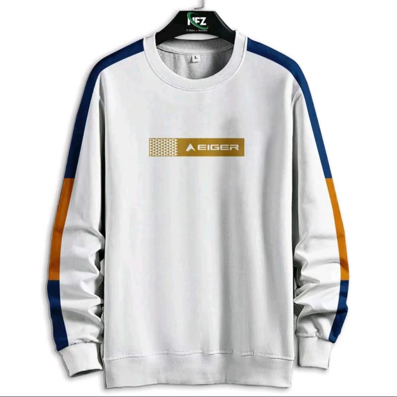 sweater pria wanita jumbo size sampai 7XL Fleece Crewneck Hoodie Nyaman Tebal Distro Sablon Zipper Panjang 0