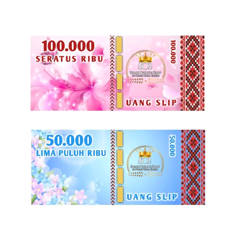 UANG BUDGETING | MONEY SLIP PROPERTY | UANG SLIP LAMINATING BISA MASUK DALAM ZIPLOCK BINDER 4
