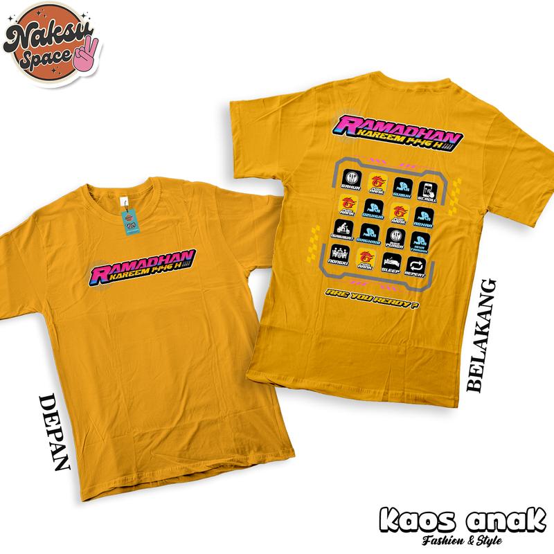 KAOS ANAK RAMADHAN KAREEM 1446 HIJRIAH TERBARU 2025 BAJU LEBARAN ICON GARENA DI BULAN PUASA BAJU FF 8