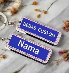 Gantungan Kunci Motor Stainless Steel Antikarat Custom Nama & Tanggal penting  Elegan  untuk Gudang Rumah Free Custom 2 Sisi Material Berkualitas Tinggi