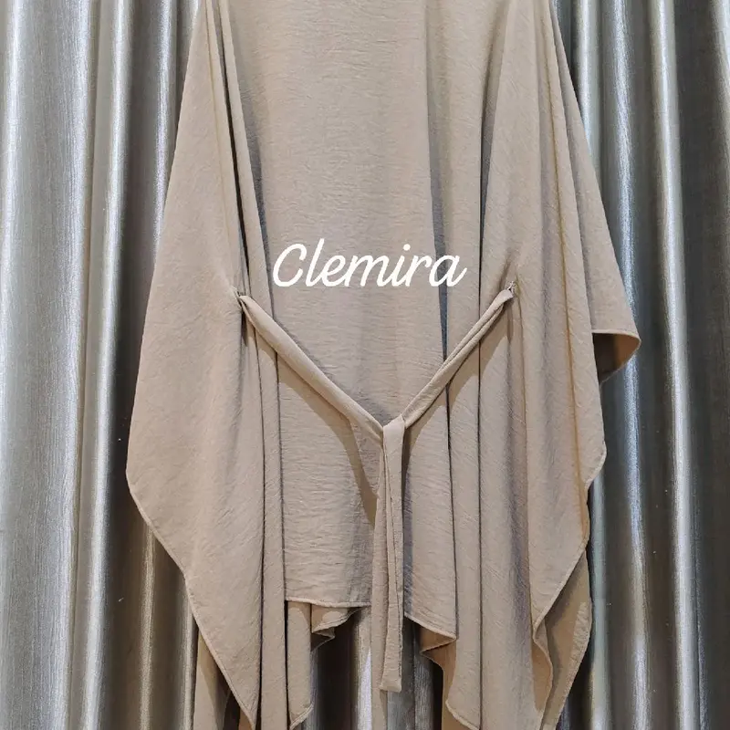 Kaftan tunik sahara original tunica Outfit kondangan & lebarana kekinian terbaru/Baju muslim wanita/Atasan Lowo/simpel elegan Gamis Crinkle hijab Airflow  Syari Mewah Simple Dewasa Remaja Pesta 4