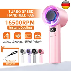 COD 2026 Kipas Angin Portable Kipas Angin Mini Portable Kipas Angin Turbo Portable Kipas mini Portable High-speed kipas 120 Gear Wind portable handheld turbo fan High Speed Kipas Angin Kipas Angin Genggam Portable
