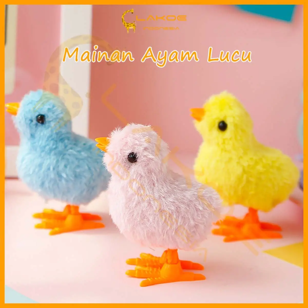 LAKOE Mainan ayam berjalan/ mainan anak bayi lucu berjalan kuning toys