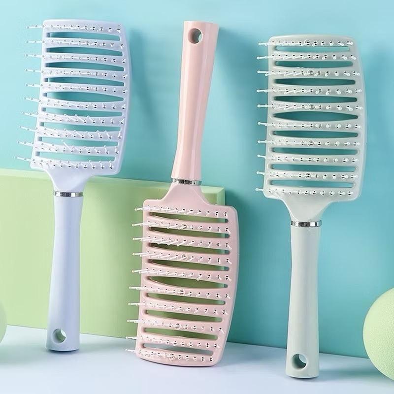 Lược Bán Nguyệt Chải Tóc Gỡ Rối Đa Năng(Loại 1 lược to) - Lược Chải Làm Tạo Phồng Chân Tóc - Lượt Massage Đầu Mini 6