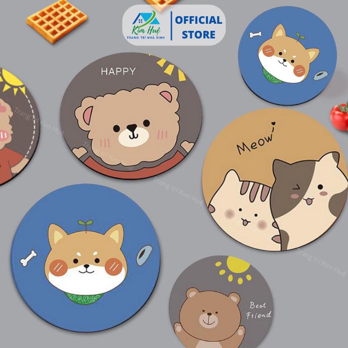  Thảm lót ly thấm hút nước đế cao su chống xê dịch 10cm - Kim Huệ 