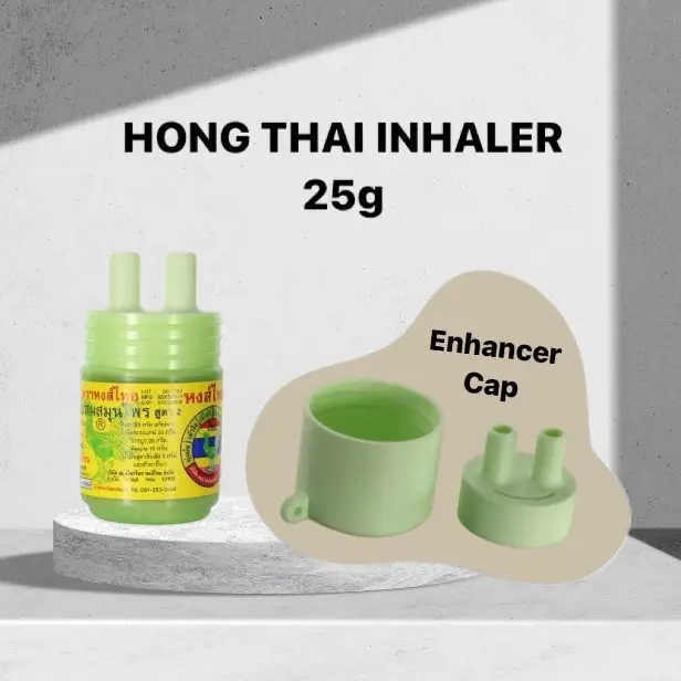 Hong Thai Inhaler 25g - Thai herb aroma therapy with Enhancer Cap