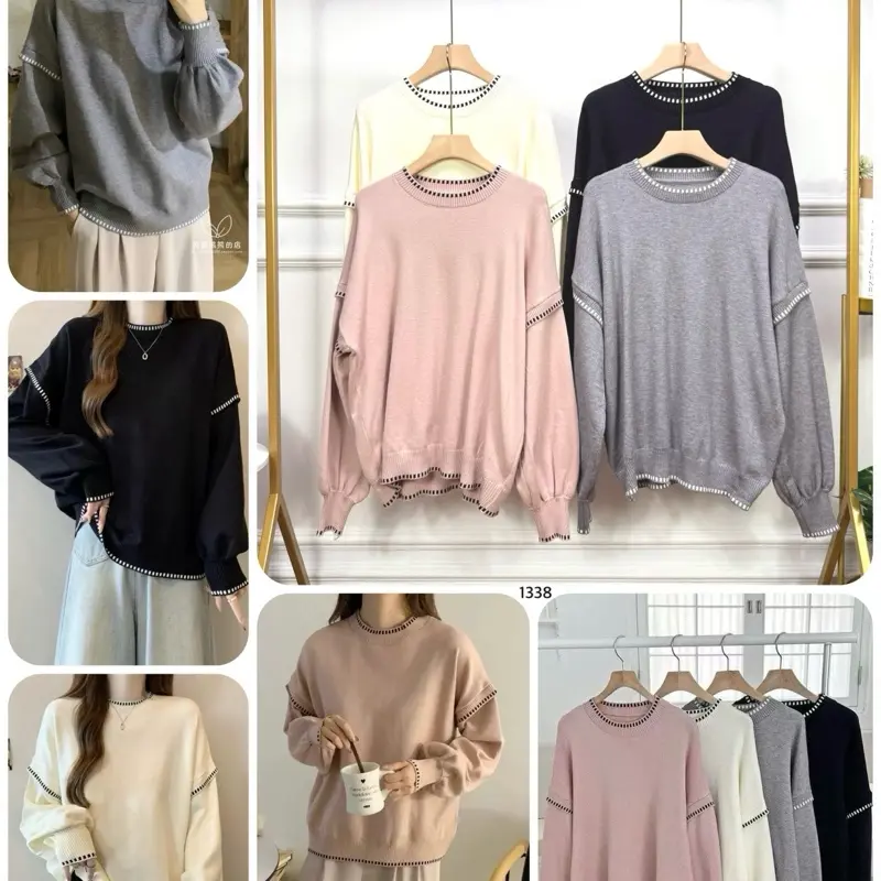 Rajut Tita knit import(Atasan wanita import) Oversize lembut Over size Panjang Baju 0