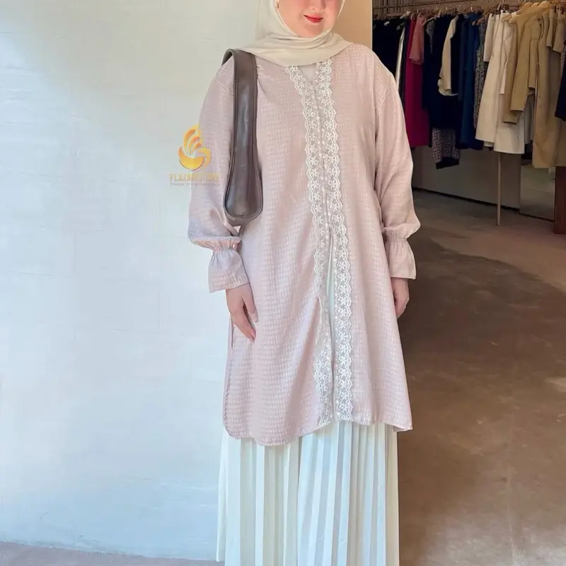Kaluna Tunik Kebaya - Tunik Kutubaru Jaguard Viscose - Atasan Kebaya 4