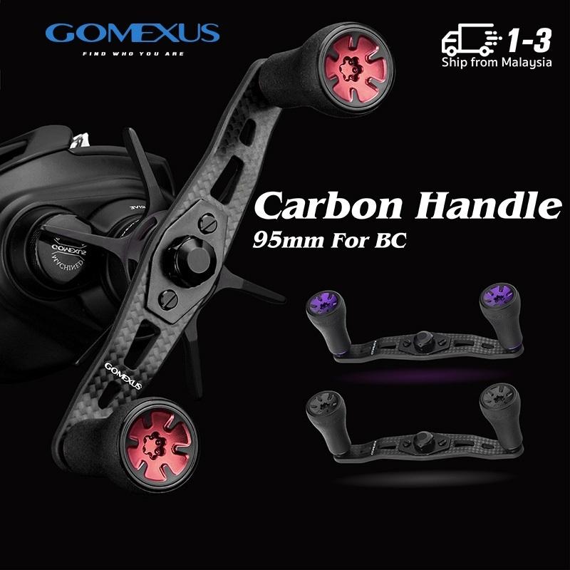 Tay cầm carbon Gomexus Thiết kế tinh tế 95mm Nâng cấp cho Shimano BASS ONE XT CAIUS Curado M Daiwa PR PT FUEGO CT tatula steez Abu Garcia Pro max Jordan Lee Kastking Cuộn câu cá đúc mồi DC-tA20