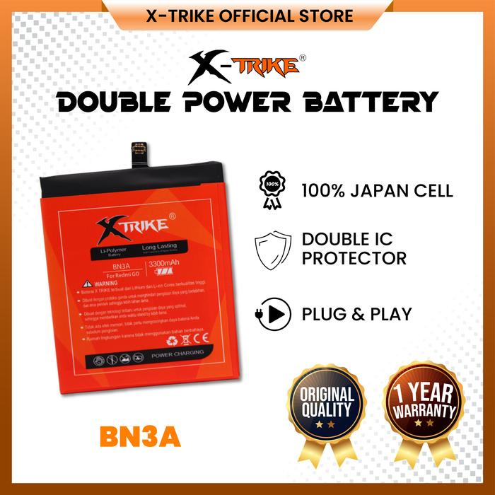Gambar X - TRIKE Baterai BN3A untuk Xiaomi Redmi Go Double Power Battery dari Xtrike Shop Kota Administrasi Jakarta Pusat Tokopedia