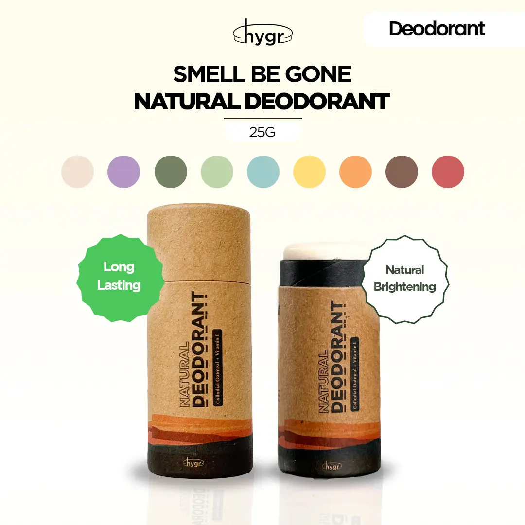 Natural Deodorant Stick HYGR [7 different scents] 25g Pewangi Ketiak Bahan Semula Jadi Body Odor