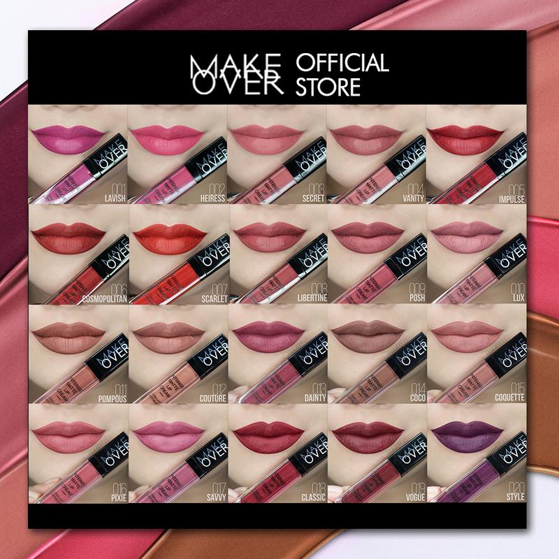 MAKE OVER Intense Matte Lip Cream - Lipstick Lipcream tahan lama hingga 8 jam lembab ringan ombre lips nude 4