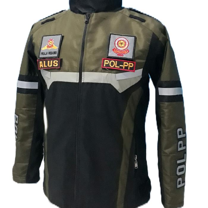 Gambar jaket pol pp terbaru jaket harian jaket pria jaket wanita Bordir Tebal Logo dari Alus jaya atribut Kab. Bandung Barat Tokopedia