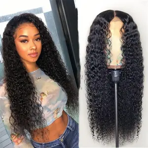 Wig rambut keriting wig rambut panjang curly Wig Rambut Wanita Rambut palsu wanita full kepala Wig tanpa poni Curly rambut Wig wanita murah Rambut palsu wanita panjang  Wig daily  Kecil Afrika Terlaris